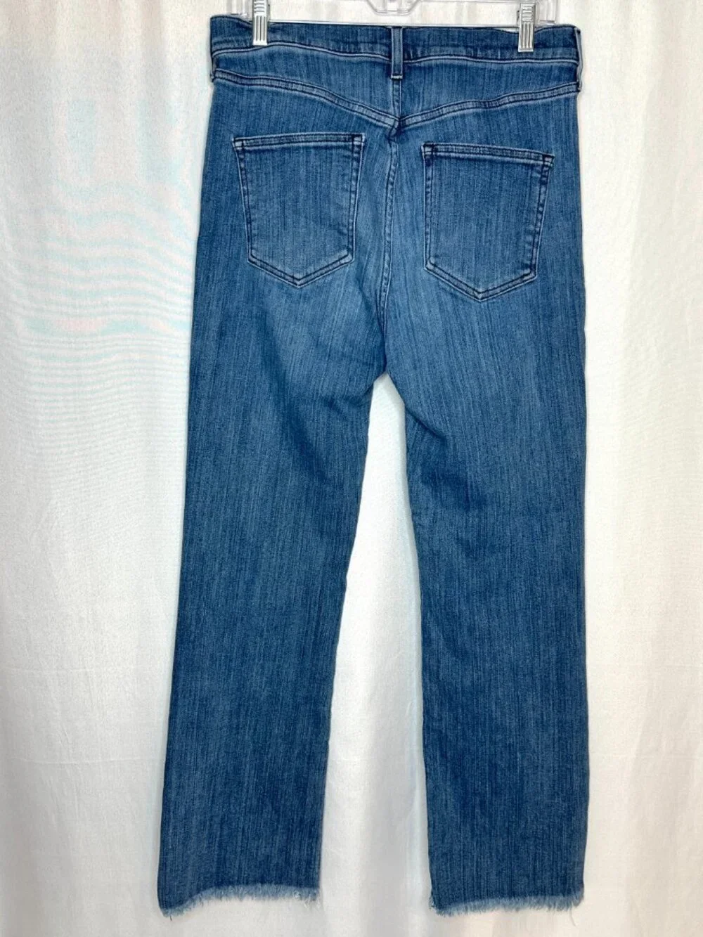 AYR All Year Round YaYa Crop Straight Leg Jeans 32L Raw Hem Elevated Minimalist - Picture 2 of 8